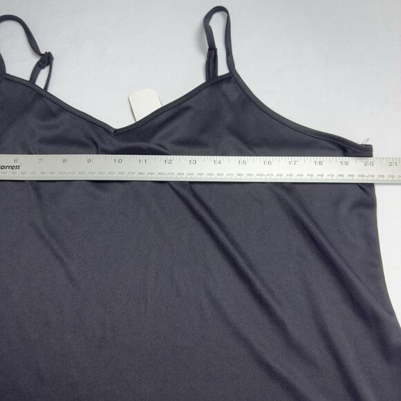 INTEMPO Button Front Mesh Shirt Long Sleeve Womens Plus 2X Black - Picture 5 of 11